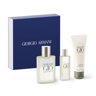 ACQUA DI GIÒ EAU DE TOILETTE TRIO VASARAS DĀVANU KOMPLEKTS