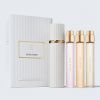 Estée Lauder Luxury Collection izsmidzinātāja futrālis ar uzpildīšanu 3 ceļojumu izmēra parfimērijas aerosoliem